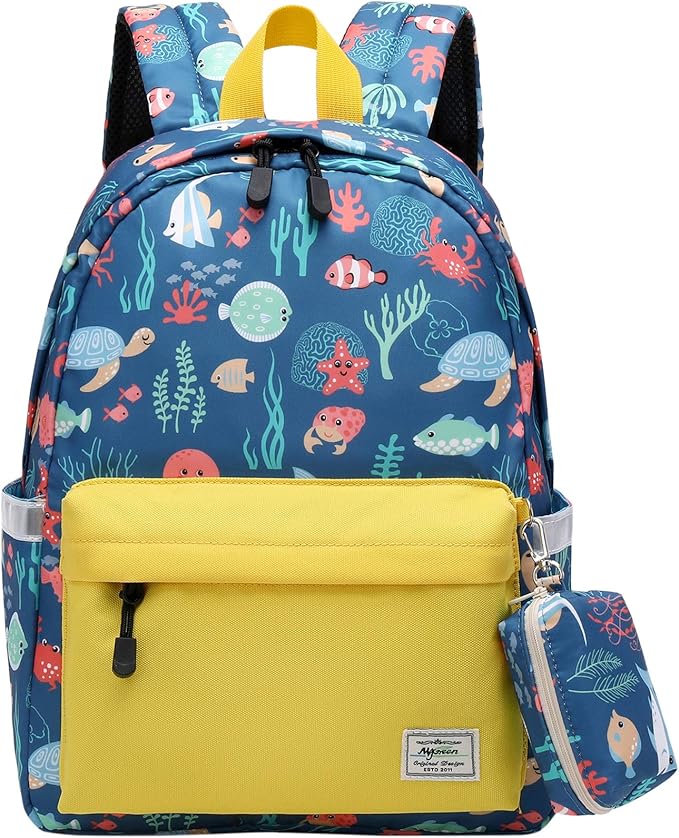 mygreen Toddler Backpack, Kids Backpack for Boys and Girls with Chest Strap