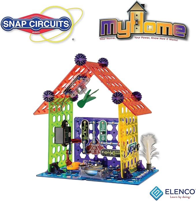 Snap Circuits Elenco My Home Electronics Building Kit for Kids Ages 8 and Up