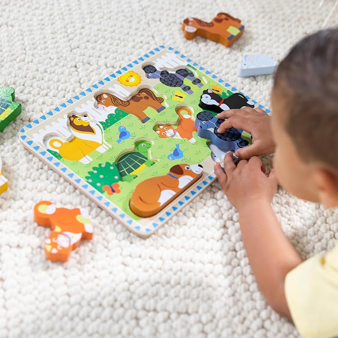 Melissa & Doug Pets Wooden Chunky Puzzle (8 pcs)
