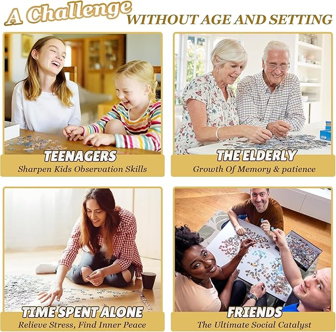 Great Jigsaw Puzzles for Adults 300 Pieces Starry Sky Forest Puzzles for Adults Toys Gift Family Decoration Kids Puzzle