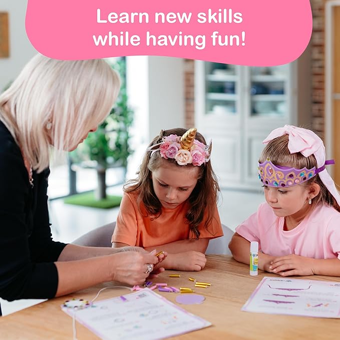 Craftikit® 20 Award-Winning Princess & Unicorn Crafts for Kids Ages 3-10 Years, All-Inclusive Toddler Arts and Craft Kits for Kids, Fun Toddler Craft Box for Girls in Preschool