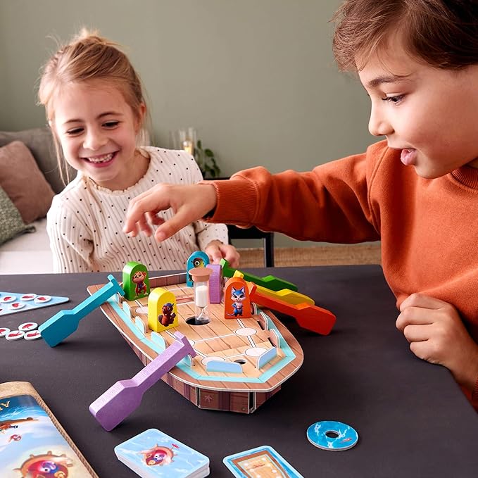 HABA Capt'n Pepe: Treasure Ahoy - A Cooperative Pirate Board Game, Adventure & Treasure Hunt for Kids & Families & A Create Your Own Adventure Legacy Game for Ages 6+