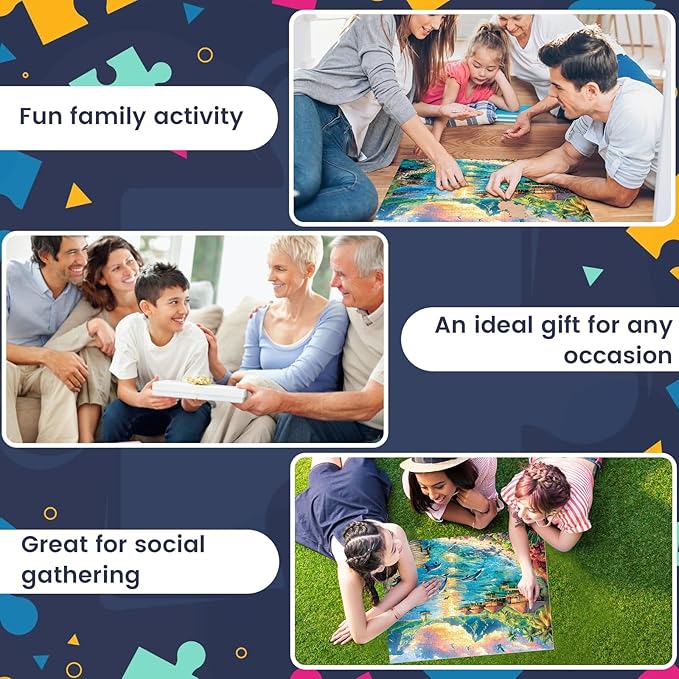 300 Piece Puzzles for Adults, Jigsaw Puzzles 300 Pieces Dolphin Puzzles Recycled Cardboard Paper Puzzles Challenging Puzzle Pieces Games for Kids Adults 20.5 * 15IN