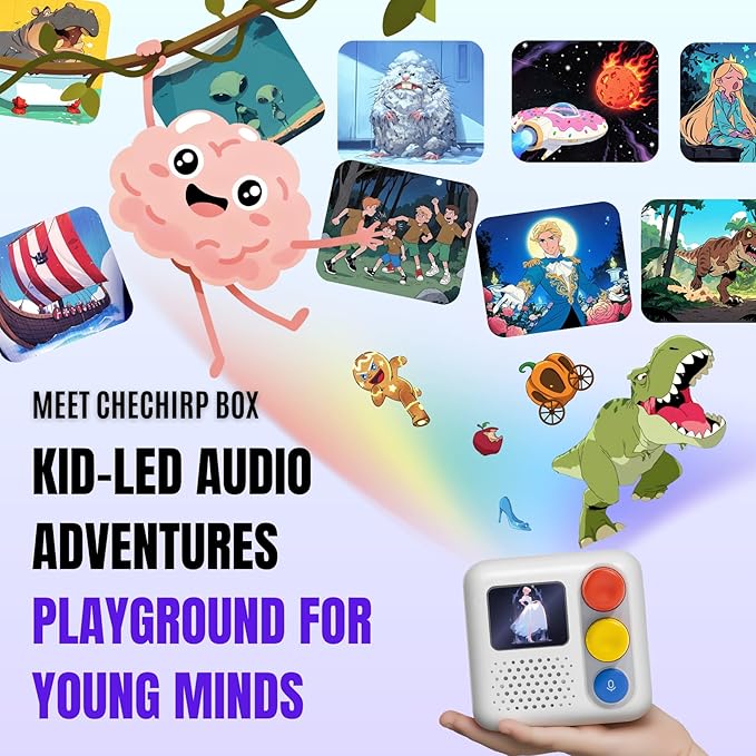 Audio Adventure Game Box - Brain Building STEM Toy Birthday Gift for Kids 5-12 Smart Brain Teaser Puzzles, Boosts Imagination, Creativity, Speech Critical Thinking Problem-Solving