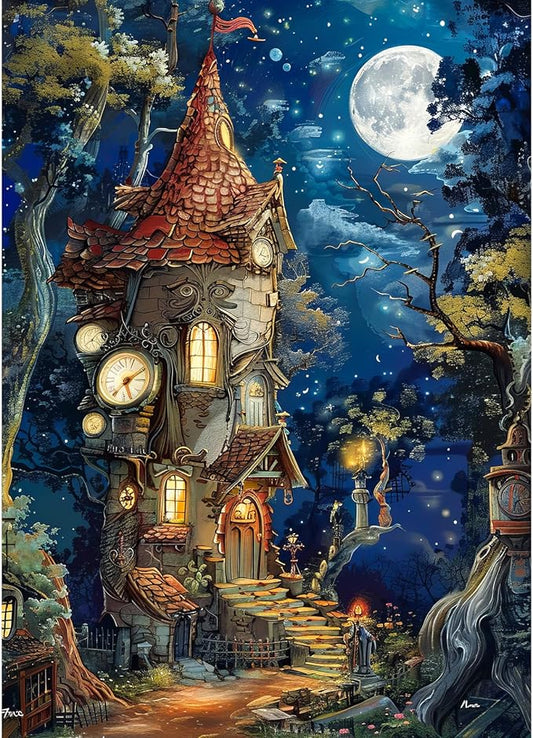 Ancient Castle Puzzles for Adults 1000 Pieces, Jigsaw Puzzles for Adults 1000 Piece, Challenging Game Toys, Impossible Puzzle, Family Decoration Puzzle