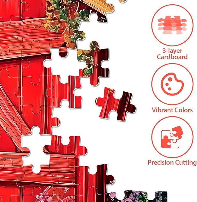 300 Piece Puzzle for Adults Dog Cat Flower Jigsaw Puzzle, Recycled Cardboar Jigsaw Puzzles 300 Pieces for Kids Senior, Challenging Puzzles Family Birthday Party Toy Gift for Friends 20.5"x15"