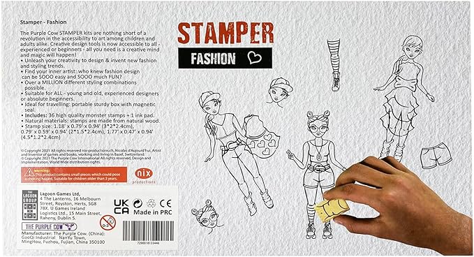 The Purple Cow - Stamper – Fashion Stamp Kits are Nothing Short of a Revolution in The Accessibility to Art Among Children and Adults Alike. Creative Design Tools is Now accessible to All