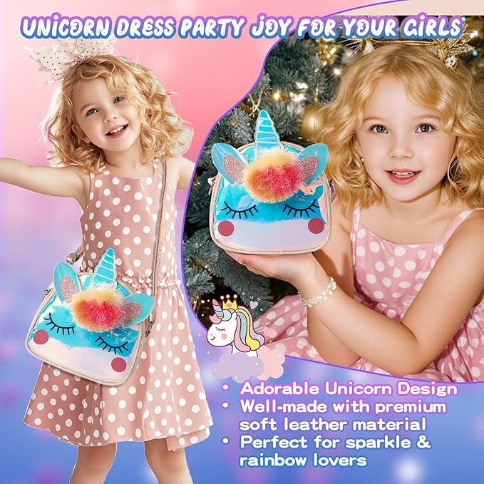 Unicorn Toys Gift for Girls Age 4 5 6 7 8 9, Bracelet Making Kit, Decorate Unicorn Water Bottle, Birthday Gift Box for Little Girls, Daughter, Granddaughter