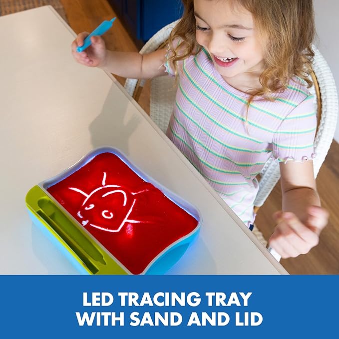 Educational Insights Light-Up Tracing Center - Toddler Learning Activities, Alphabet Learning Toys, Writing Practice for Kids, Learn to Write with Alphabet Flashcards, Letter Tracing for Kids, Ages 3+