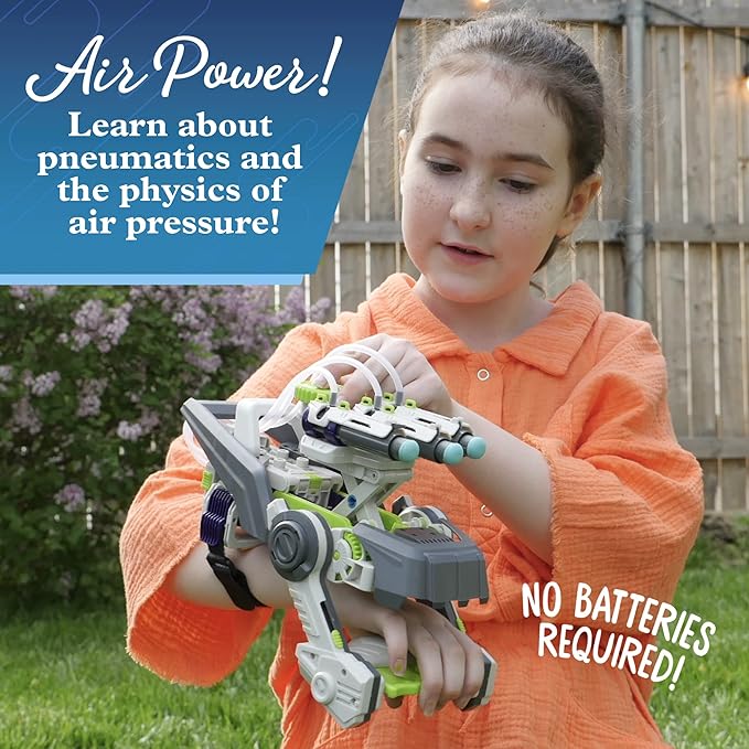 Thames & Kosmos Ultra Bionic Blaster STEM Experiment Kit | Construct a Robotic Foam Dart Blasting Glove | Challenging Build, Learn About Mechanical Technology & Engineering