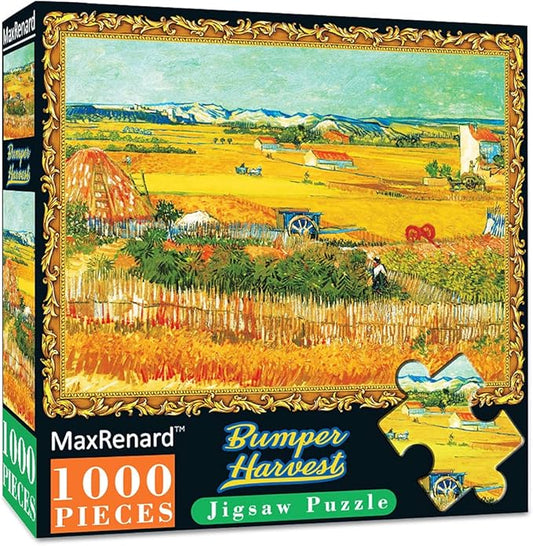 MaxRenard Game 1000 Pieces Jigsaw Puzzle Fine Art Collection Toy Bumper Harves by Vincent Willem Van Gogh