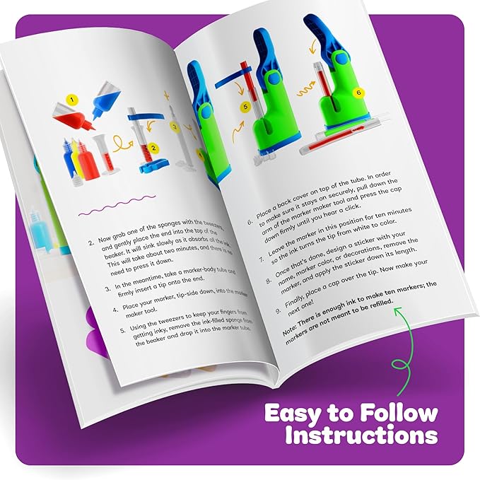 Dan&Darci Marker Making Kit for Kids - Arts and Crafts for Kids Ages 6 7 8 9 10 11 12 Year Old - Crafts for Girls 8-12 - Girl Birthday Gift - Summer Activities - Craft Gifts Toys Age 6-8, 8-12