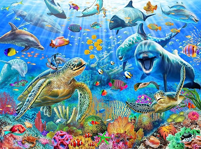 Puzzles for Kids Ages 6-8 8-10 Year Old - Ocean Adventure Puzzle, 200 Pieces Jigsaw Puzzles for Kids, Learning Educational Toys for Boys and Girls