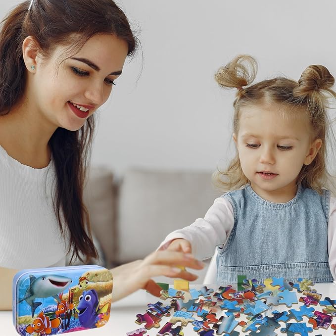 Ocean Puzzles - 60 Piece Underwater World Jigsaw Puzzles for Kids Ages 4-8 Family Game Reduced Pressure Toy Gift for Children (2614)