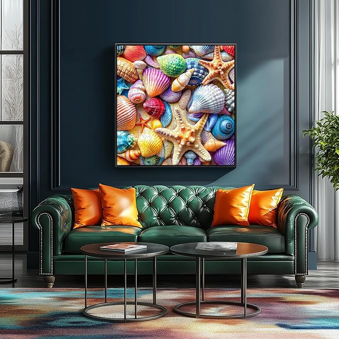 Blueforest 500 Piece Jigsaw Puzzle for Adults - Ocean Seashells & Starfish Theme, Challenging Adult Puzzles with Vibrant Colors, Premium Cardboard Jigsaw Puzzles for Stress Relief & Home Decor