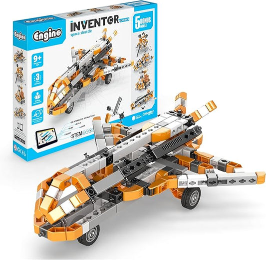 Engino- Inventor STEM Toys, Space Shuttle Kit, Construction Toys for Kids 9+, STEM Building Kit, Educational Playset, Gifts for Boys & Girls