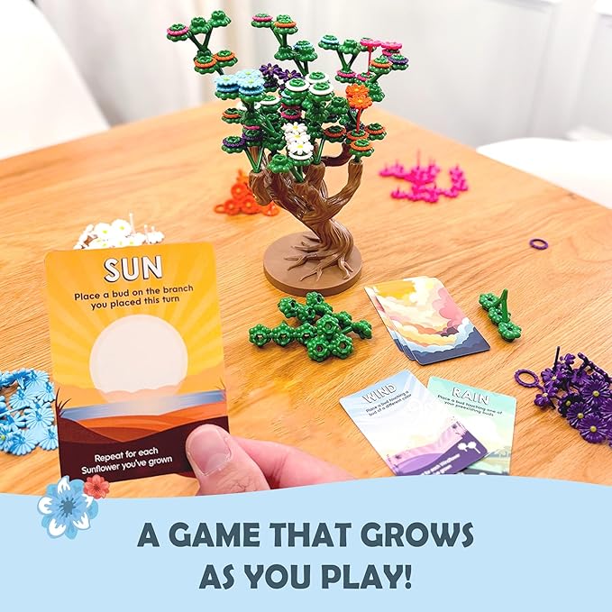 Bloomchasers: 3D Tree-Building Strategy Board & Card Game | Perfect for Family & Friends | 1-4 Players, Ages 12+