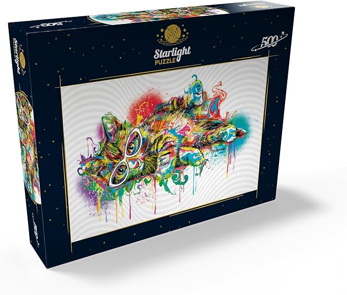 MyPuzzle Lazy Cat - Premium 500 Piece Jigsaw Puzzle for Adults