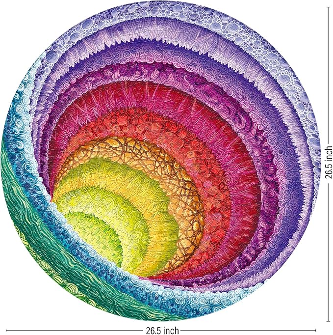 Antelope 2 in 1 1000 Piece Puzzle Bundle - Hue Wormhole & Mandalic Rose Jigsaw Puzzles