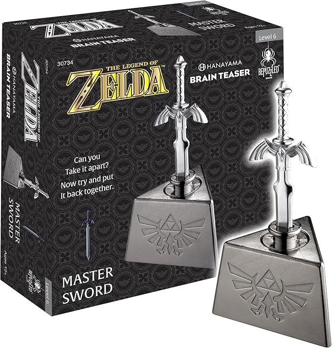 BePuzzled, Legend of Zelda Master Sword Hanayama Brain Teaser, Mensa Rated Level 6, for Ages 12 and Up