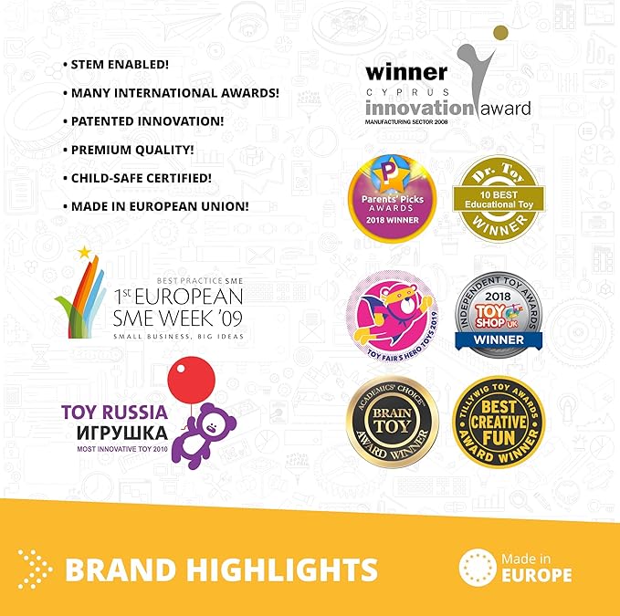 Engino STEAM Labs, How Solar Energy Works, STEAM Kit for Ages 8+, Building Kit, STEM Toys for Girls & Boys, Learning & Education Toys (4 Models)