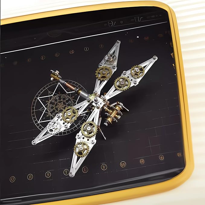 Mechanical Metal DIY 3D Insect Brass Puzzle (Dragonfly B)