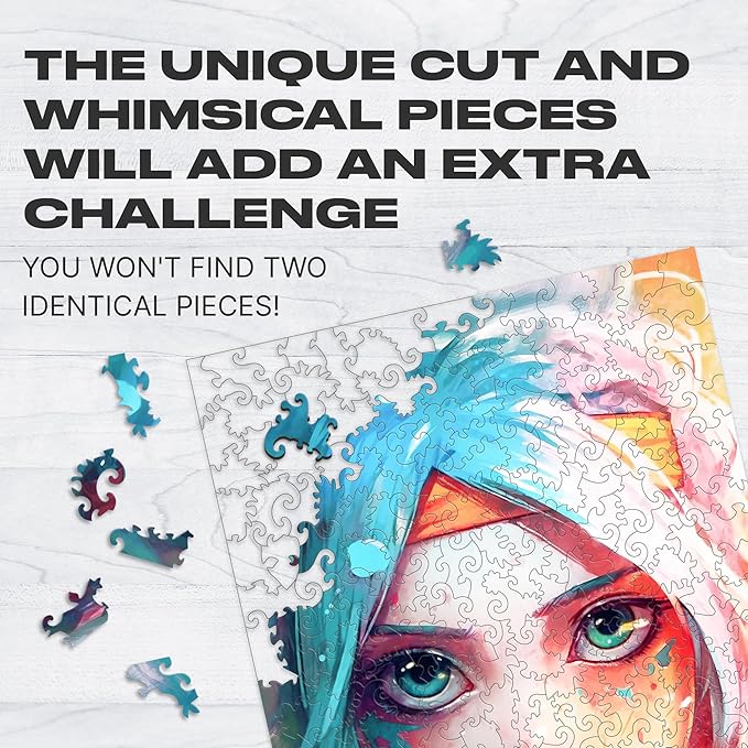 UNIDRAGON Original Wooden Jigsaw Puzzles — Pop Art Anime Hanako Chan — 250 Pieces Puzzle Rectangular Shape 12.6 x 9 Inches — Beautiful Gift Package, Best Gift for Adults and Kids