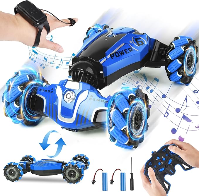 RC Car,RC Stunt Car, 2.4 GHz Remote Control Gesture Sensing Toy Car Hand Control Stunt RC car Toys for Children Aged 3-12 Years, Birthday Presents