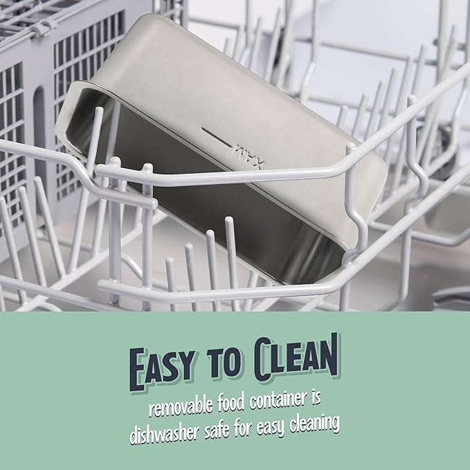 Nostalgia 32-Ounce Heated Electric Lunch Box – Travel Size 4 Cup Capacity for Soup, Pasta, and Leftovers – Leak-Proof Silicone Sealed Lid, Foldable Carry Handle, Detachable Cord – Sage