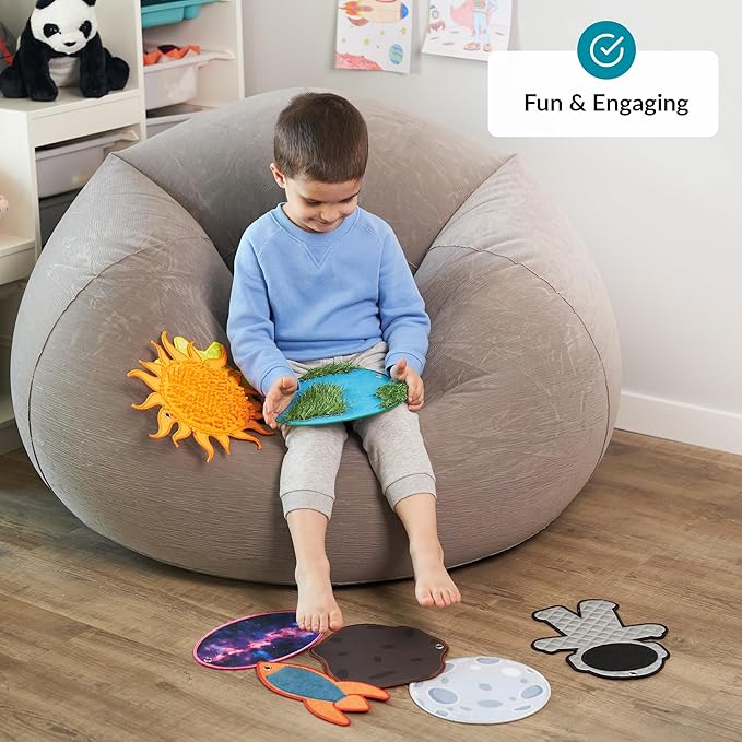 ODOXIA Sensory Mats Texture Children | Sensory Tiles for Kids | Sensory Pads for Autistic Children | Helps with Sensory Seeking Kids | Playful Learning Toys for Toddlers