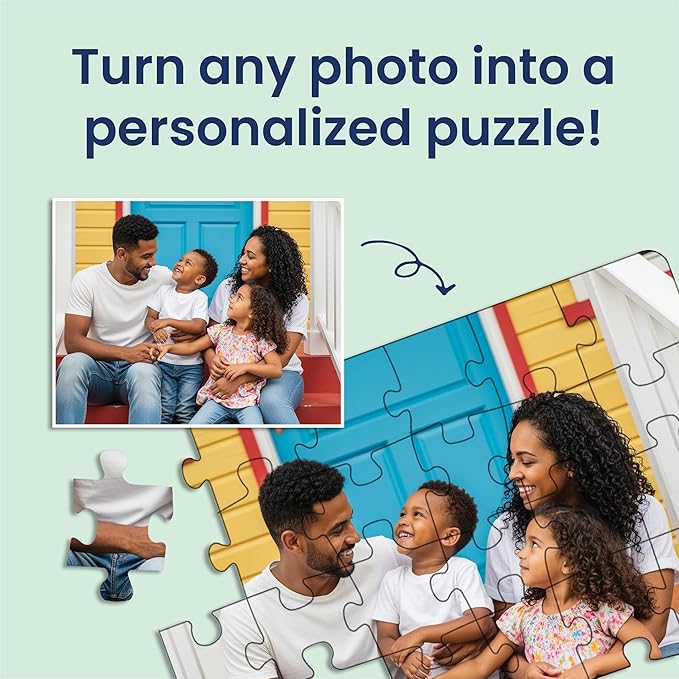 Photo Puzzle, Pet, Wedding, Family Reunion Puzzle | 30 Piece, Custom Jigsaw Puzzle for Adults (Horizontal/Landscape) | 14" x 11" | I See Me!