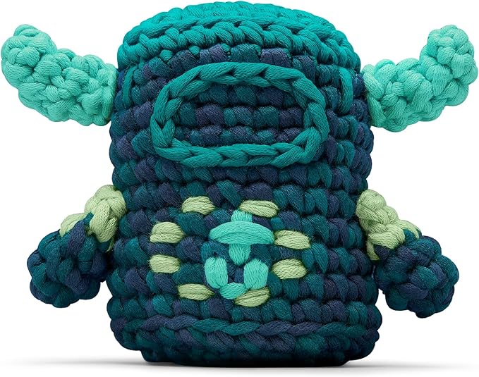 The Woobles Minecraft Crochet Kit – Beginner Crochet Kit for Adults & Kids, Easy Knitting Kit with Woobles Yarn, DIY Crafts, Crochet Animals, Minecraft Toys, Gift for Gamers & Crafters (Warden)