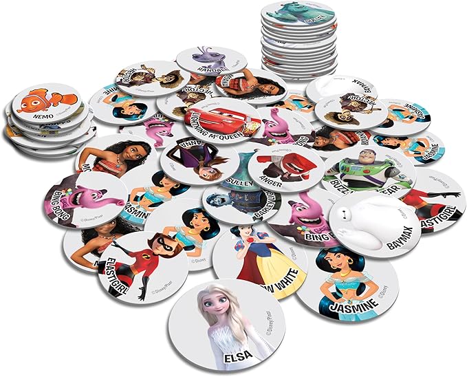 Disney Family Game Night, 10 in 1 Board Game Collection for Kids & Adults, Featuring Mickey, Minnie, Princesses, Toy Story & More. 5 Physical and 5 Digital Games for Ages 6 and up