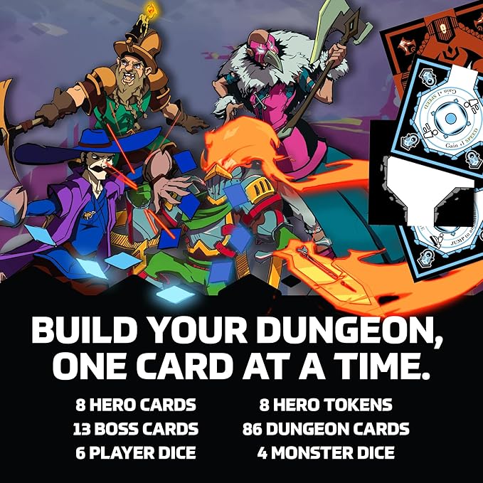 Shuffle Dungeons Board Game – Solo and Co-op Dungeon Crawler for 1–4 Players