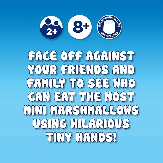 Marshmallow Madness Board Game - Strategy Board Games for Family Game Night for Kids and Adults, Hand-Eye Coordination, Easy Assembly, Double-Sided Face Plates, Ages 8+