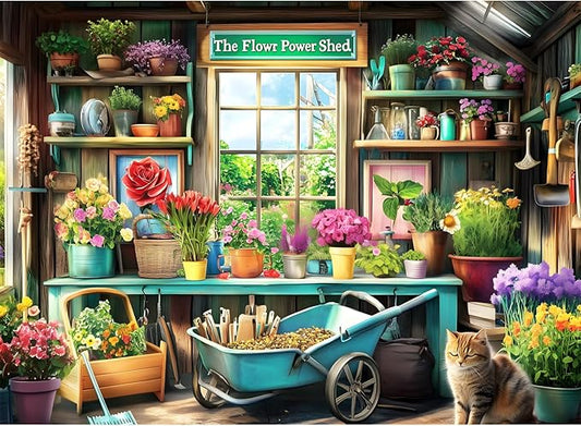 300 Piece Puzzles for Adults, Plant Puzzles 300 Pieces for Adults Kids Seniors Cat Jigsaw Puzzle Games Premium Cardboard Jigsaw Puzzles Family Activity Night Gift Toy 20.5x15in