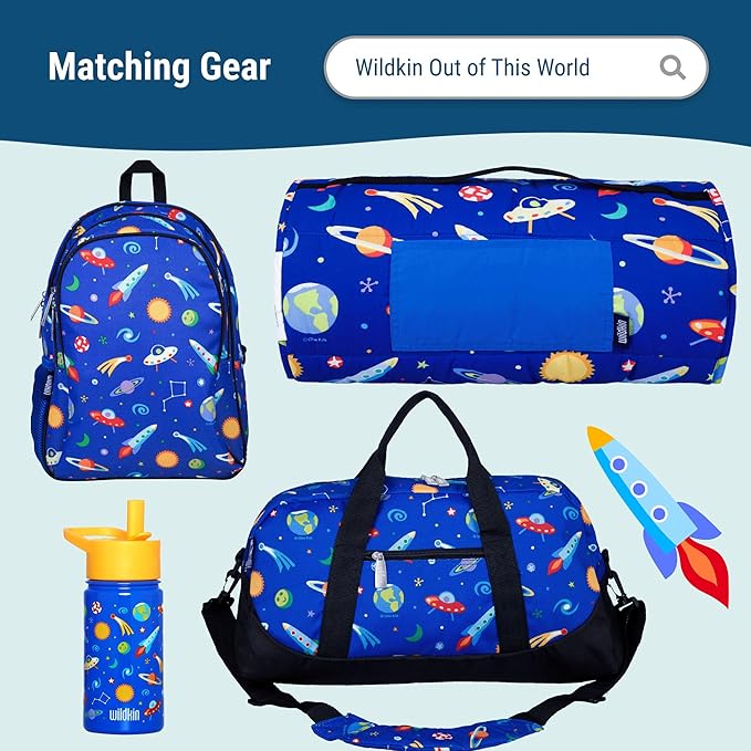 Wildkin Kids Insulated Lunch Box – Durable and Reusable for School & Travel - Out of this World