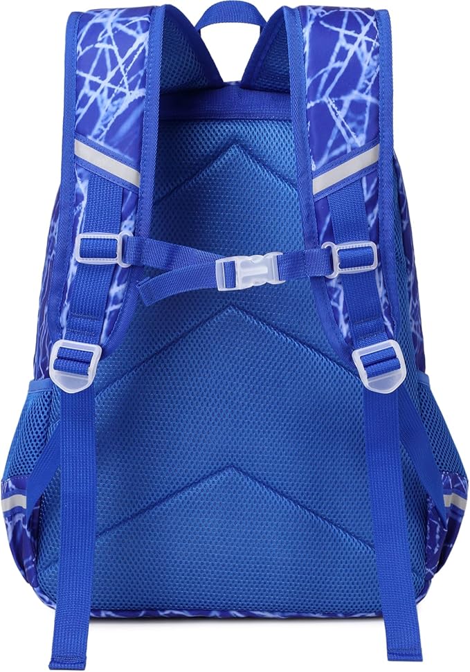 JIANYA Backpack for Boys, Kids Backpacks for School with Lunch Box, Blue