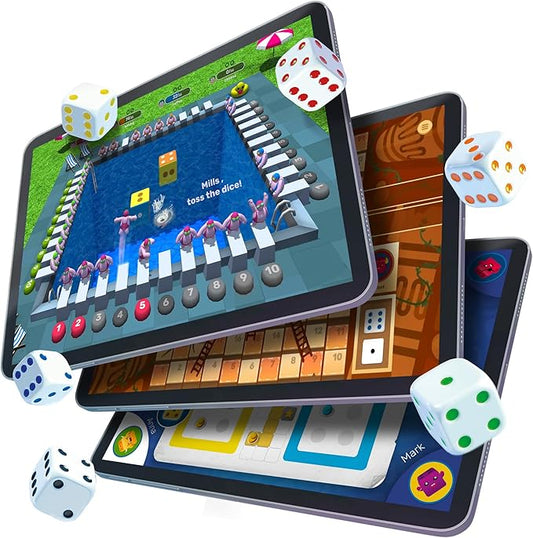 GoDice Full Pack - 6 Smart Connected Dice. Brings The Best Dice Games of All Time to the 21st Century. Educational, Fun, and Innovative Games for Family, Friends, Game nights. Free App. Cool Tech Gift