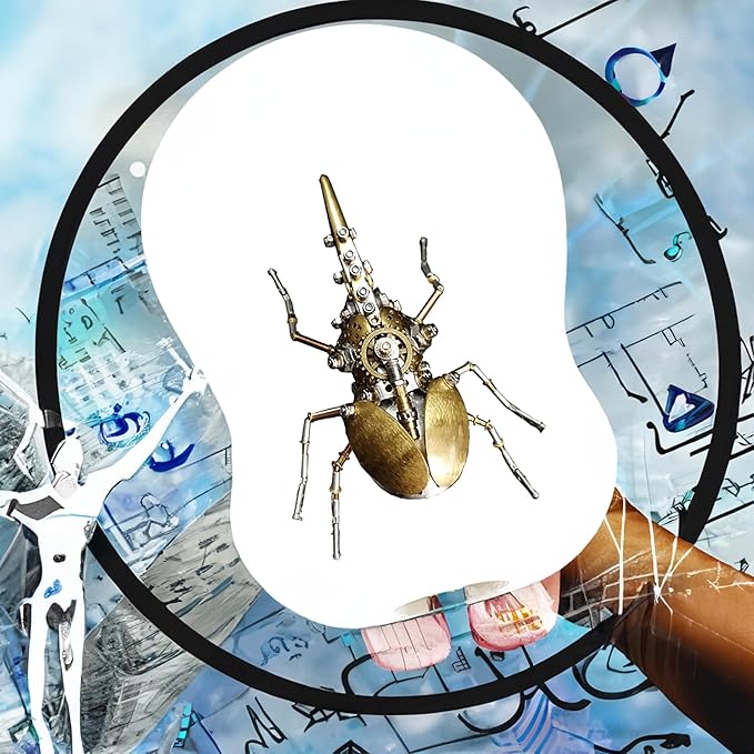 3D Metal Puzzles for Adults Steampunk Bug Sculpture Insect Clockwork 3D Steampunk Metal Puzzle Hercules Beetle Mechanical Insects Model (Aristolochia)