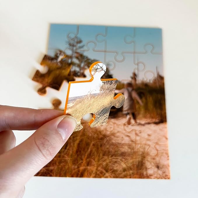 Custom Photo Puzzle from Picture | Upload Your Photo and Choose Color | 20 Piece Personalized Puzzle for Kids Toddlers Acrylic Puzzle Birthday Gifts for Toddler Boy Girl 5x6 Inches