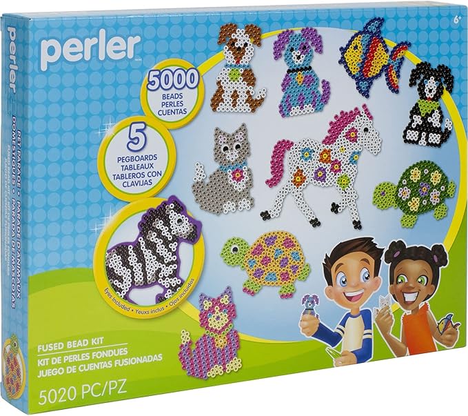 Perler Pet Parade Deluxe Fuse Bead Craft Activity Kit, 5020 pcs