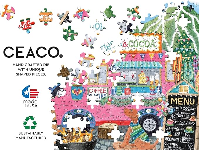 Ceaco - Food Trucks - Festive Food Truck II - 500 Piece Jigsaw Puzzle