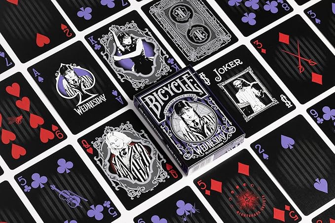 Bicycle Wednesday Addams Playing Cards, 1 Deck