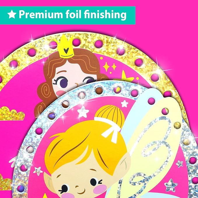 Lacing Cards for Kids Ages 3-5 - 10 Pcs Unicorn and Fairy Theme with Colorful Laces - Craft Kit for kids DIY Activity Set - Fine Motor Skills Toys and Preschool Learning Activities