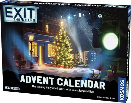 EXIT: The Game - Advent Calendar - The Missing Hollywood Star | Christmas | Calendar | Advent | Mystery Game | Family Activity | Ages 10+