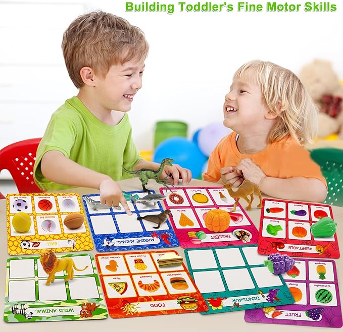 Montessori Sorting Game - Sorting Toys for Toddlers 3-5,Sensory Toys for Kids,Fine Motor Montessori Preschool Classroom Education Toys for Toddlers 3-4 Year