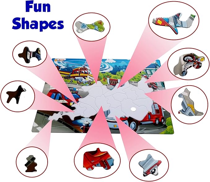 Just Smarty Fire Truck Toddler Puzzles for Boys and Girls | Fire Truck Toy 52 Pieces Jigsaw | Firefighter Puzzle | Firefighter Kids Great Gift | Kids Toy Ages 4-6 | Puzzles for 5 Year Olds