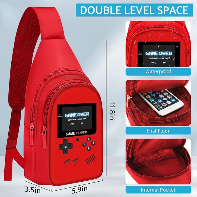 School Backpack For Boys - Gamer Boys Backpack For Kids Children Teens Elementary Middle School - Ages 6-18，17″