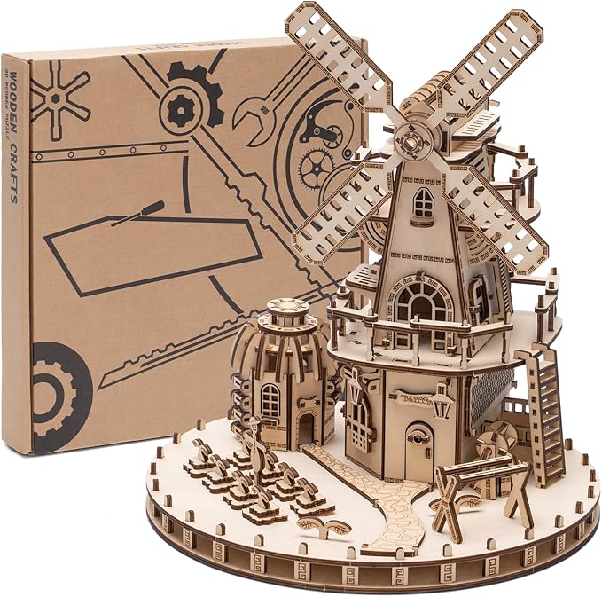 3D Wooden Puzzles for Adults, Wood Crafts Model Building Kits Toys, Brain Teaser Wooden Puzzles Gifts for Adults & Teen (Williams Manor)